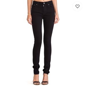 Nudie High Kai Black skinny jeans
